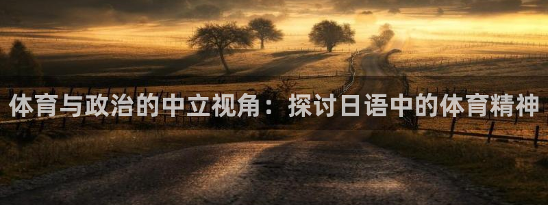 vsport体育：体育与政治的中立视角：探讨日语中的体育精神